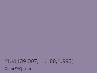 YUV 139.307,11.188,4.993 Color Image