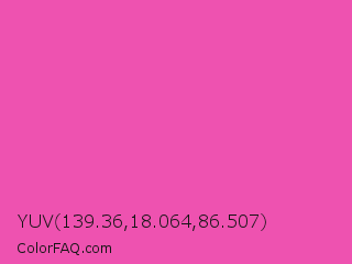 YUV 139.36,18.064,86.507 Color Image