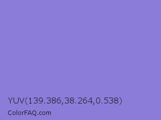 YUV 139.386,38.264,0.538 Color Image
