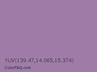 YUV 139.47,14.065,15.374 Color Image