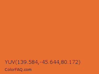 YUV 139.584,-45.644,80.172 Color Image