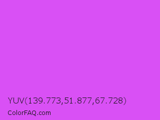 YUV 139.773,51.877,67.728 Color Image
