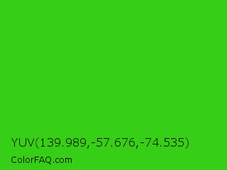 YUV 139.989,-57.676,-74.535 Color Image