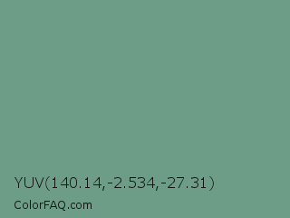 YUV 140.14,-2.534,-27.31 Color Image