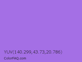 YUV 140.299,43.73,20.786 Color Image