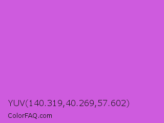 YUV 140.319,40.269,57.602 Color Image