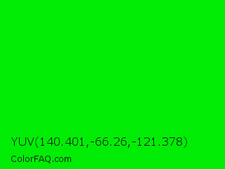 YUV 140.401,-66.26,-121.378 Color Image