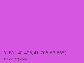 YUV 140.406,41.705,63.665 Color Image