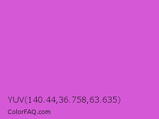 YUV 140.44,36.758,63.635 Color Image
