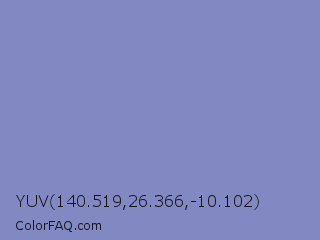 YUV 140.519,26.366,-10.102 Color Image