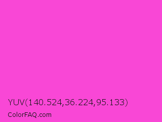 YUV 140.524,36.224,95.133 Color Image