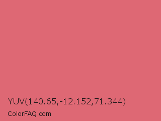 YUV 140.65,-12.152,71.344 Color Image