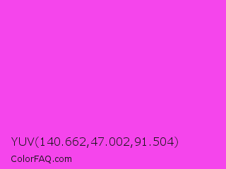 YUV 140.662,47.002,91.504 Color Image