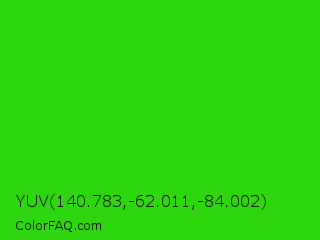 YUV 140.783,-62.011,-84.002 Color Image