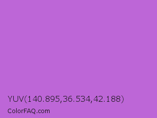 YUV 140.895,36.534,42.188 Color Image