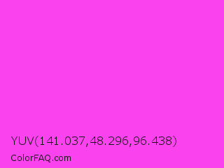 YUV 141.037,48.296,96.438 Color Image