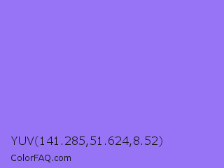 YUV 141.285,51.624,8.52 Color Image