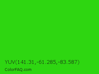 YUV 141.31,-61.285,-83.587 Color Image