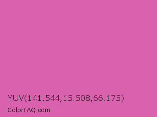 YUV 141.544,15.508,66.175 Color Image