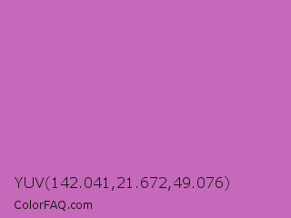 YUV 142.041,21.672,49.076 Color Image