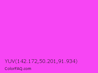 YUV 142.172,50.201,91.934 Color Image