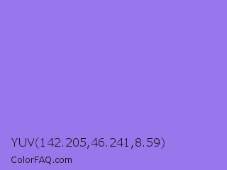 YUV 142.205,46.241,8.59 Color Image
