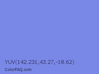 YUV 142.231,43.27,-18.62 Color Image