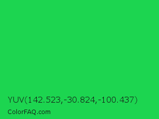 YUV 142.523,-30.824,-100.437 Color Image