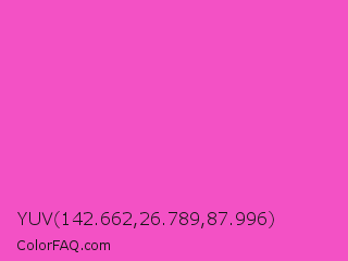 YUV 142.662,26.789,87.996 Color Image