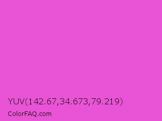YUV 142.67,34.673,79.219 Color Image