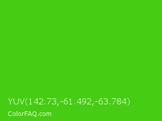 YUV 142.73,-61.492,-63.784 Color Image