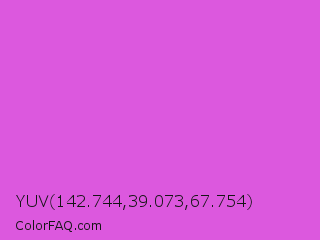 YUV 142.744,39.073,67.754 Color Image