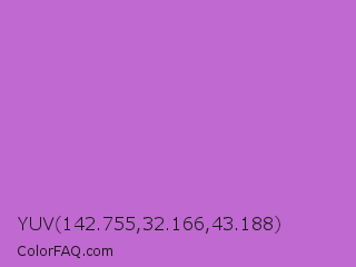 YUV 142.755,32.166,43.188 Color Image