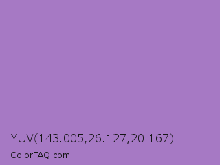 YUV 143.005,26.127,20.167 Color Image