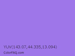 YUV 143.07,44.335,13.094 Color Image