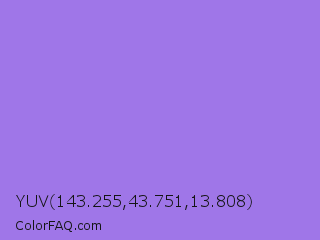 YUV 143.255,43.751,13.808 Color Image