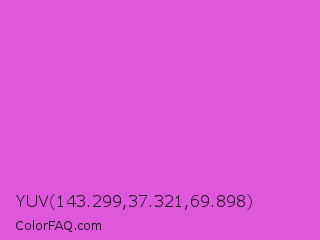 YUV 143.299,37.321,69.898 Color Image