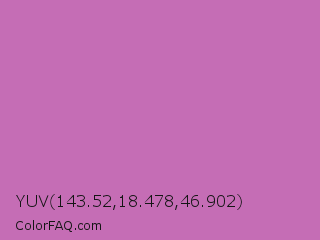 YUV 143.52,18.478,46.902 Color Image