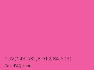 YUV 143.531,8.612,84.603 Color Image