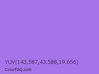 YUV 143.587,43.588,19.656 Color Image
