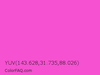 YUV 143.628,31.735,88.026 Color Image