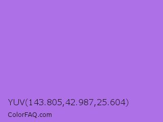 YUV 143.805,42.987,25.604 Color Image