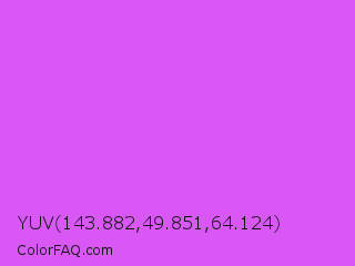 YUV 143.882,49.851,64.124 Color Image
