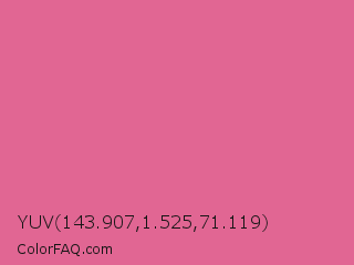 YUV 143.907,1.525,71.119 Color Image