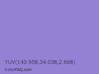 YUV 143.958,34.038,2.668 Color Image