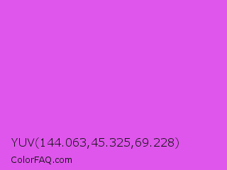 YUV 144.063,45.325,69.228 Color Image