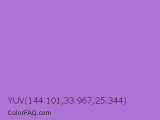 YUV 144.101,33.967,25.344 Color Image