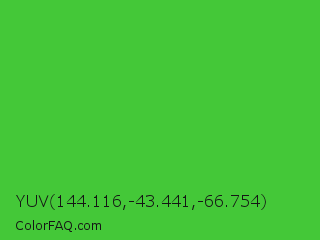 YUV 144.116,-43.441,-66.754 Color Image