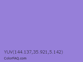 YUV 144.137,35.921,5.142 Color Image
