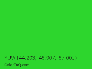 YUV 144.203,-48.907,-87.001 Color Image